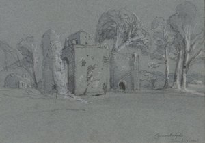 Cranleigh，1843年11月2日（铅笔在灰色纸上用白色突出显示） 作者 威廉·凯夫·托马斯